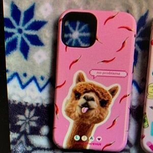 SHEIN Pink Llama Phone Case